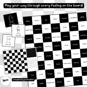 Emotion Chess - Printable Emotional Regulation Game for Kids & Teens